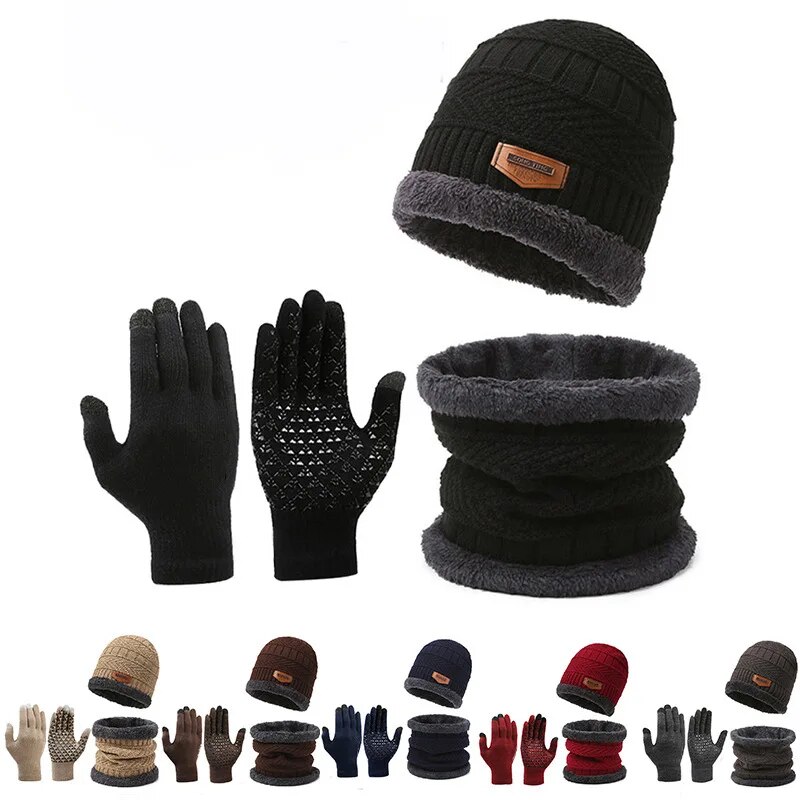 Muffler Men Wool - Męska wiatroszczelna czapka Outdoor Travel wypoczynek