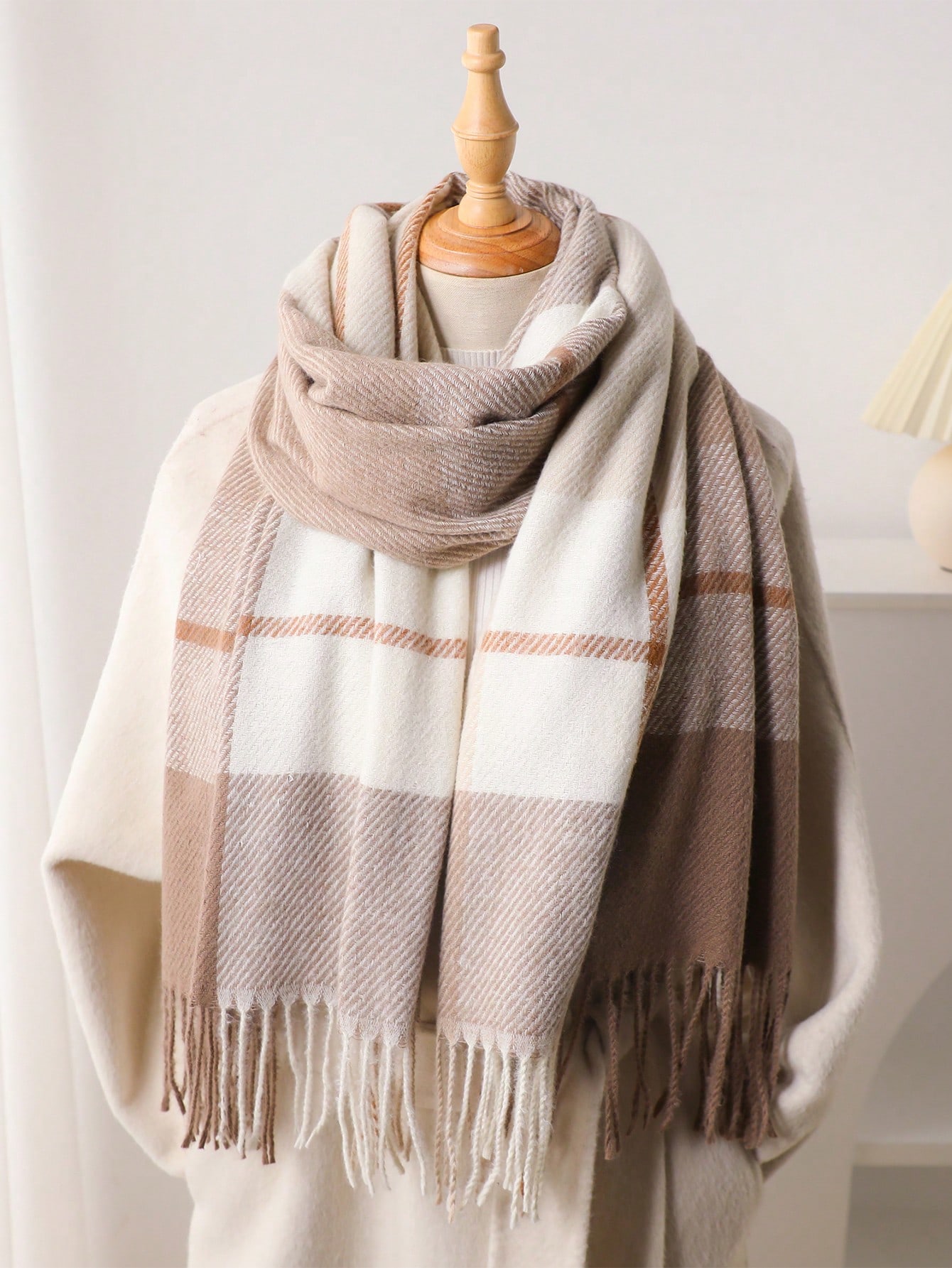 1 szt. Damska zimowa chusta w  – Infinity Scarf Knit recenzja i cena