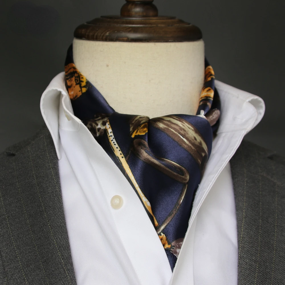 Brytyjski męski jedwabny szali – Scarf Silk Square recenzja i cena